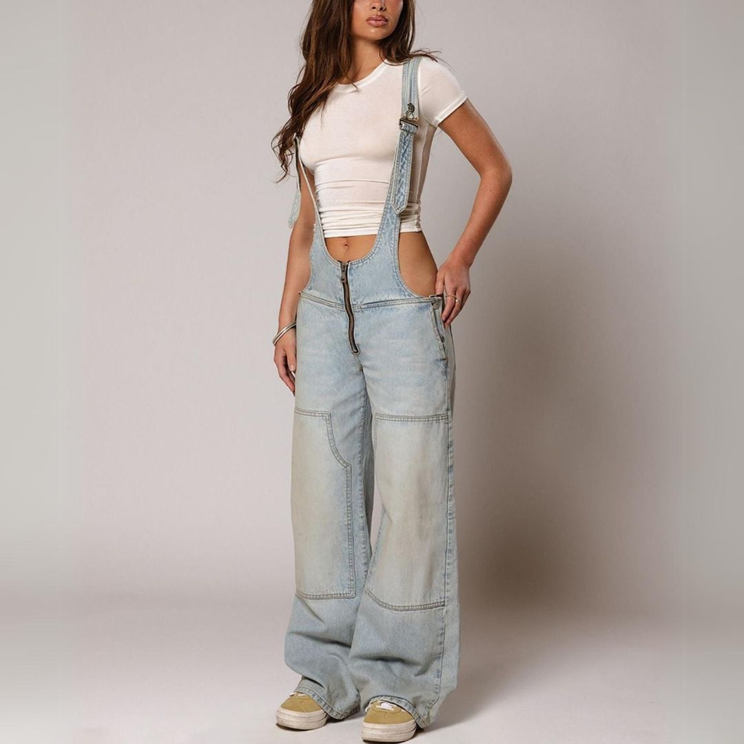 Harper Denim Overalls - Benson & Clark
