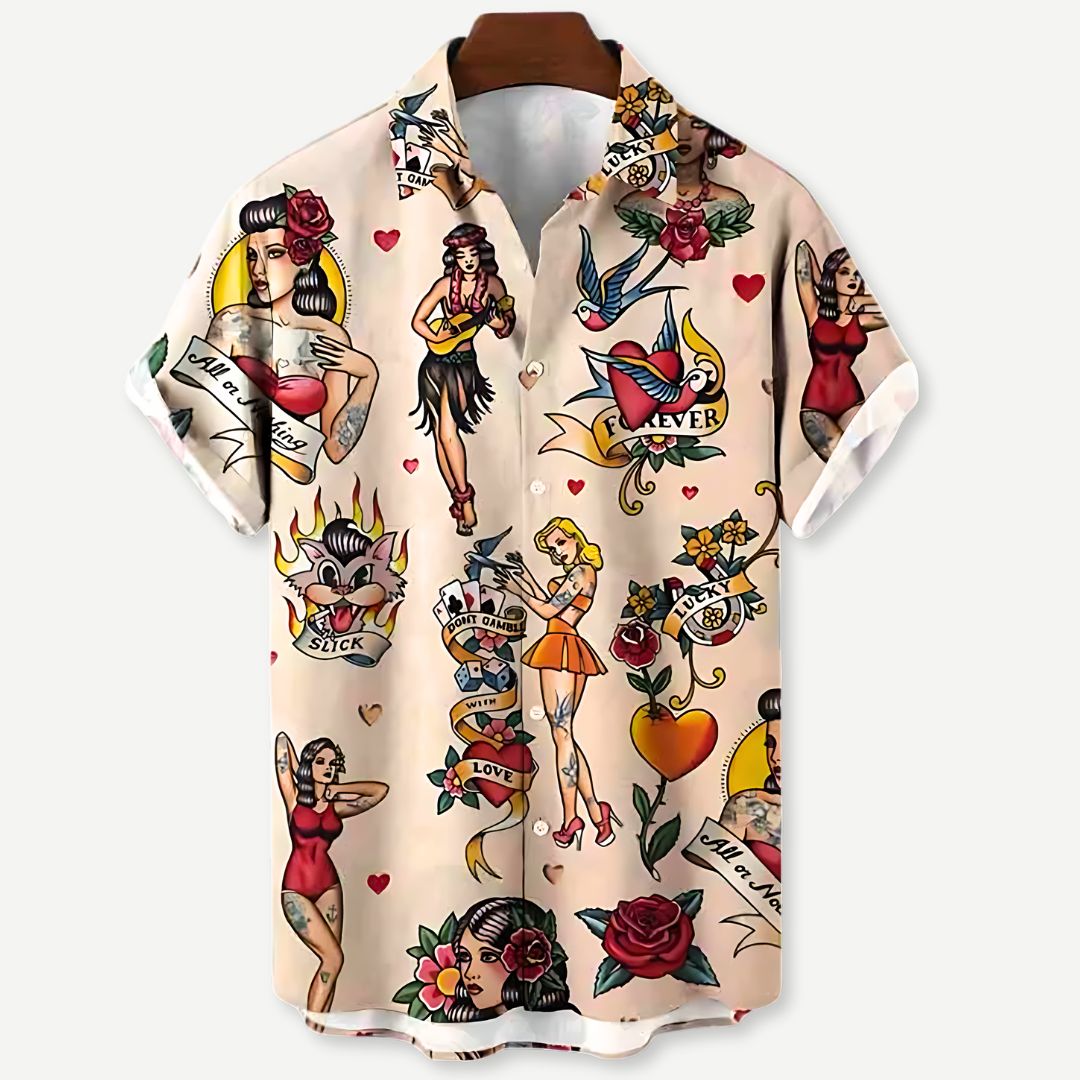 Relaxed "Vintage Ink" Shirt - Benson & Clark