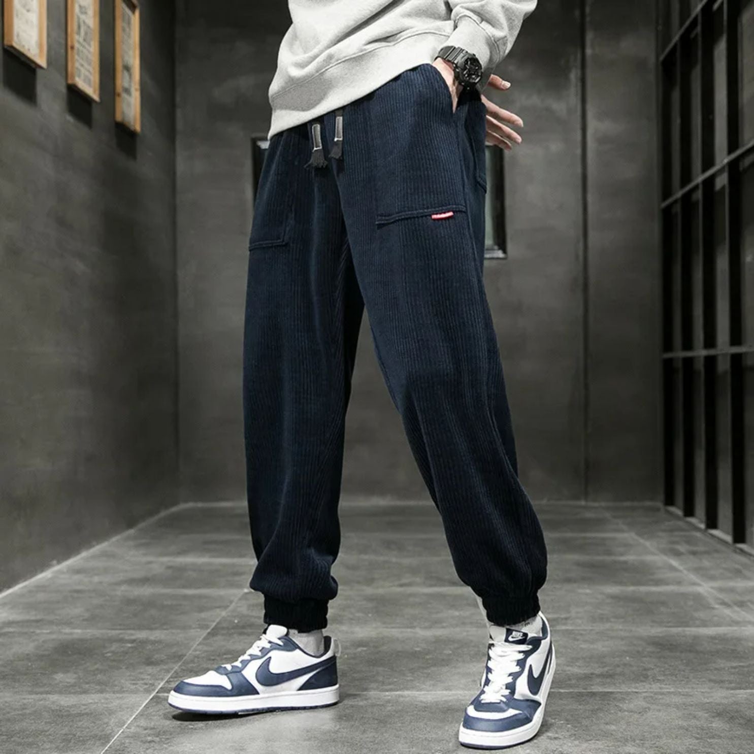 【ANGLAN】Corduroy Jogger Pants Amazon.com: PETCDIM Mens Big and Tall Corduroy Joggers Pants