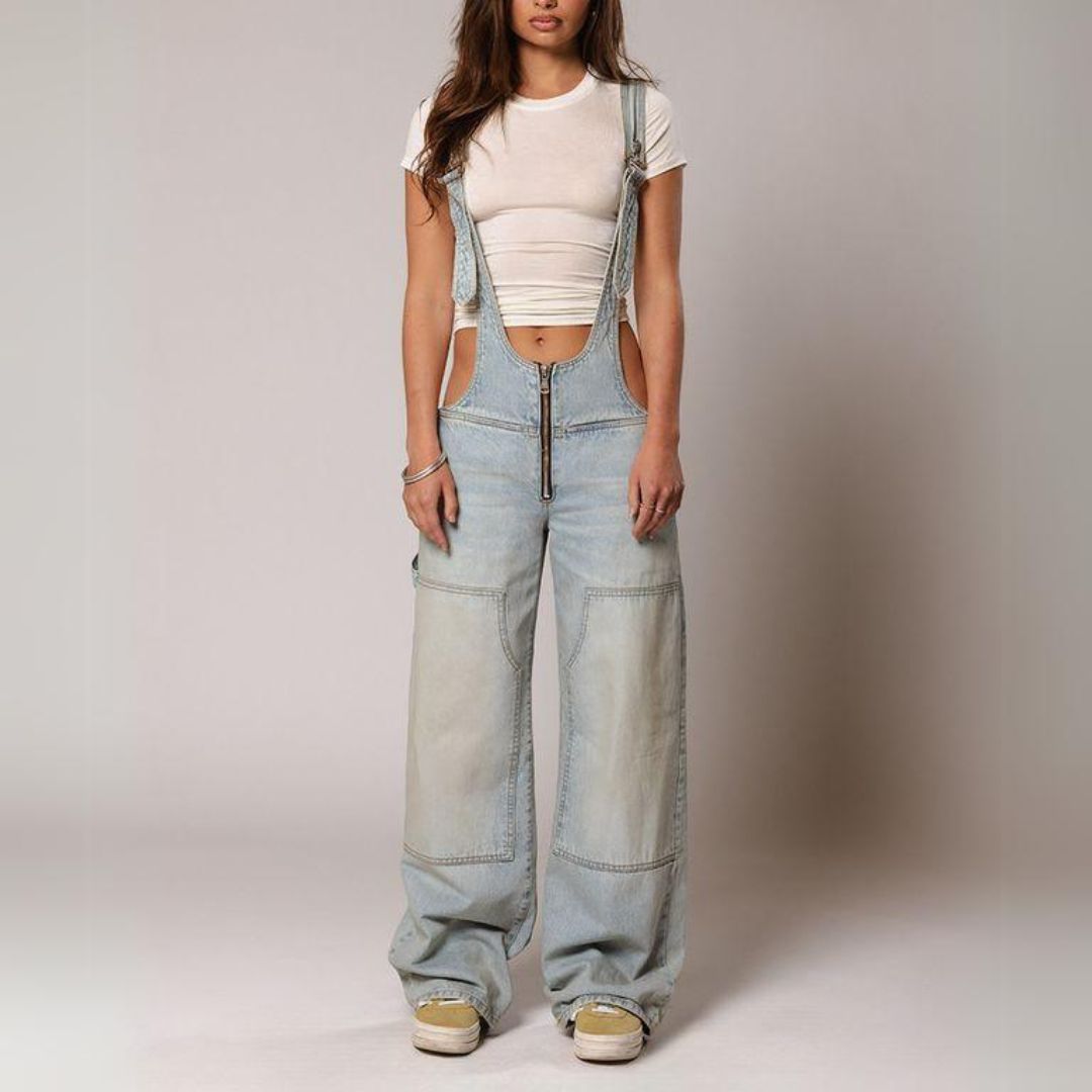 Harper Denim Overalls - Benson & Clark