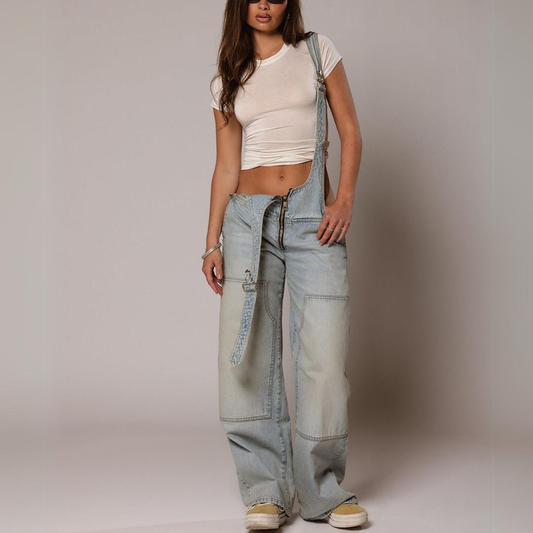 Harper Denim Overalls - Benson & Clark