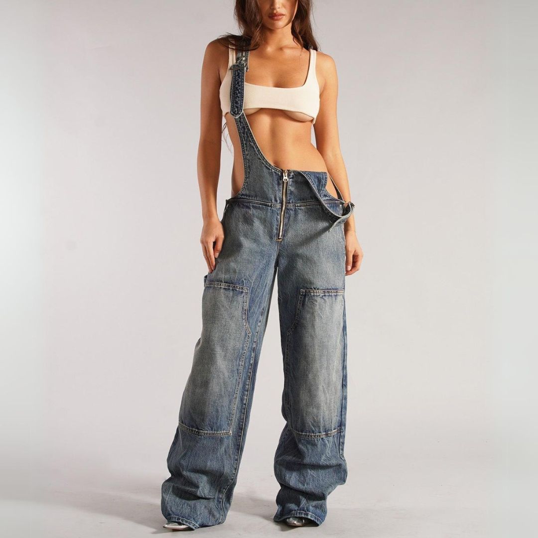 Harper Denim Overalls - Benson & Clark