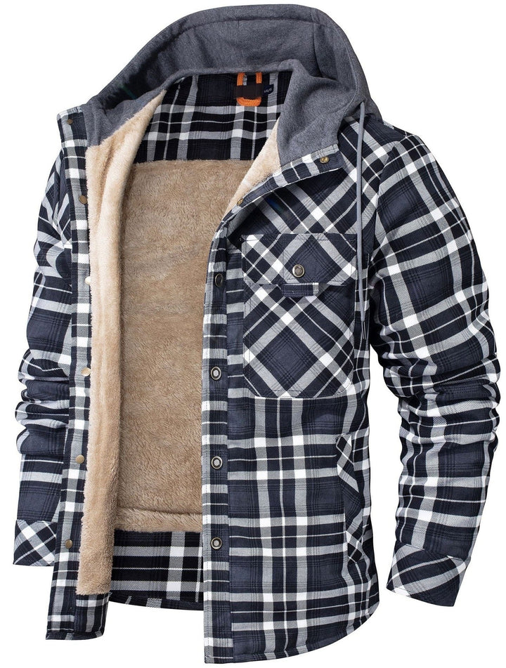 Highlander Hooded Flannel Jacket (9 Designs) - Benson & Clark