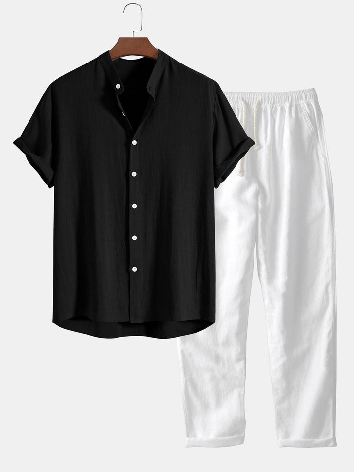 Carter Men’s Button Shirt and Shorts Set