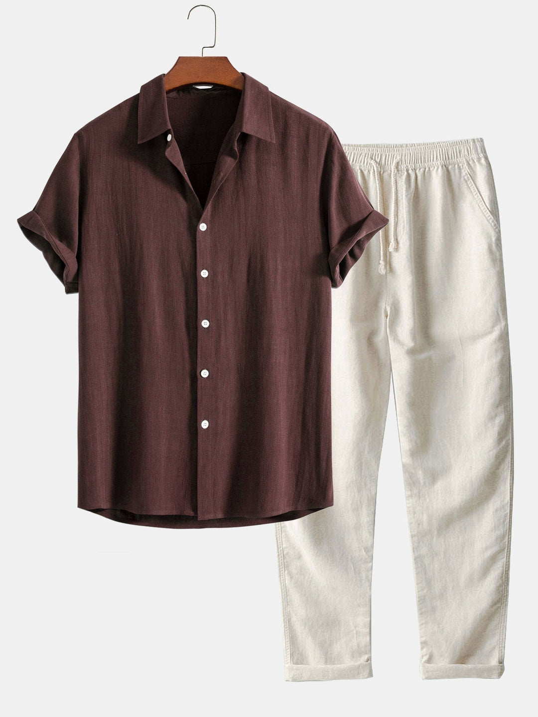Carter Men’s Button Shirt and Shorts Set