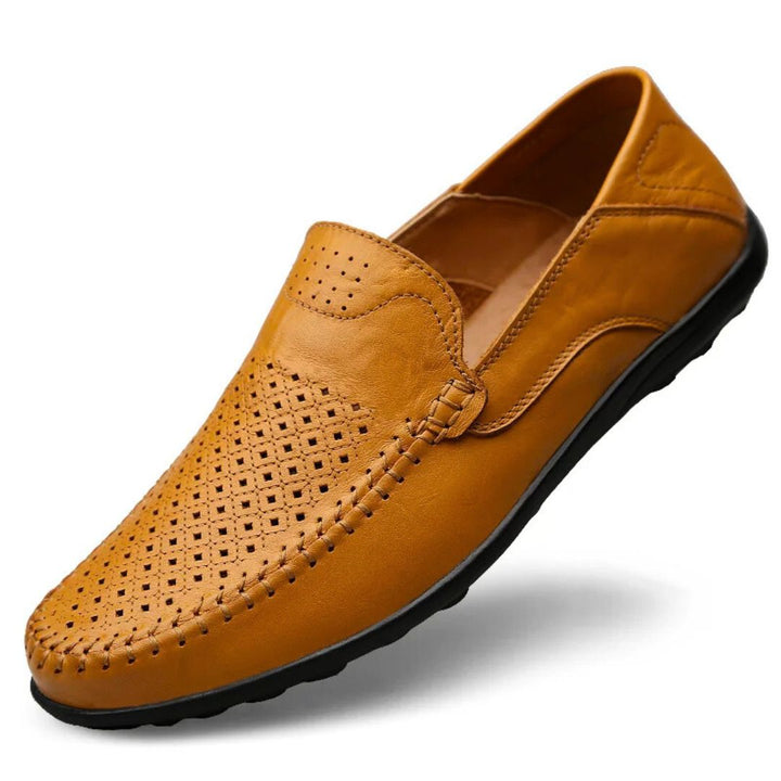 Genuine Leather "Air-Flow" Loafers - Benson & Clark