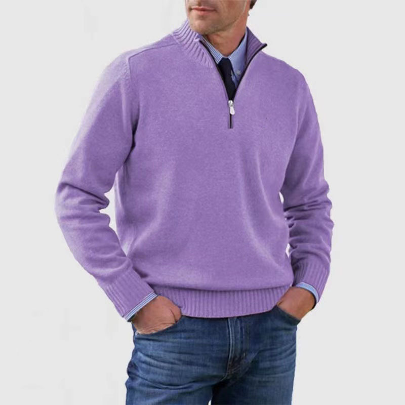 Rowan Men’s Knitted Quarter Zip Pullover