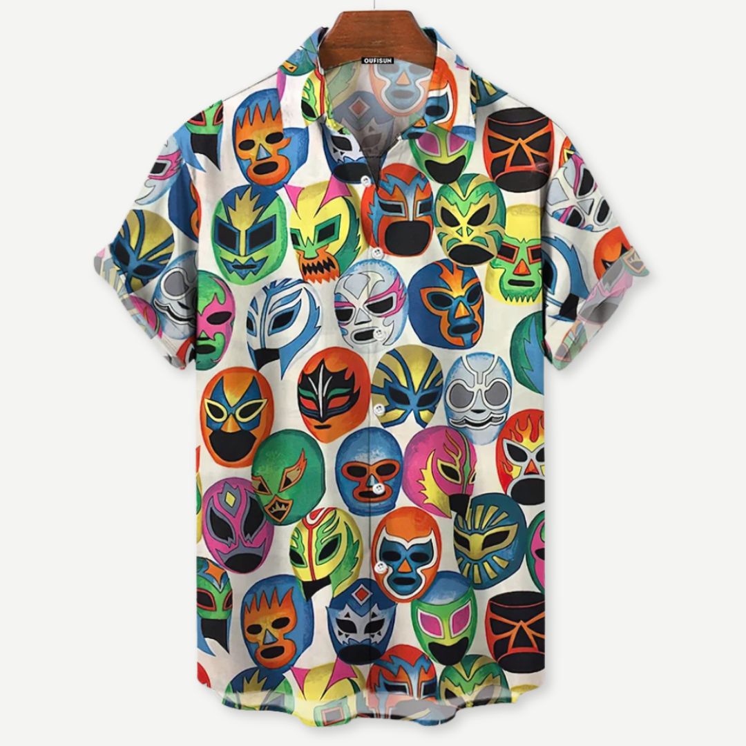 Relaxed "Festival of Masks" Shirt - Benson & Clark