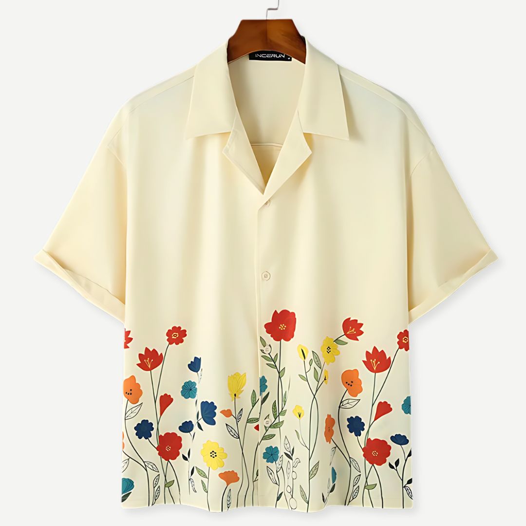 Floral Summer Collar Shirt - Benson & Clark