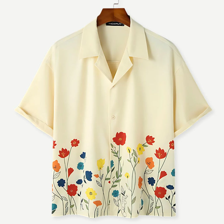 Floral Summer Collar Shirt - Benson & Clark