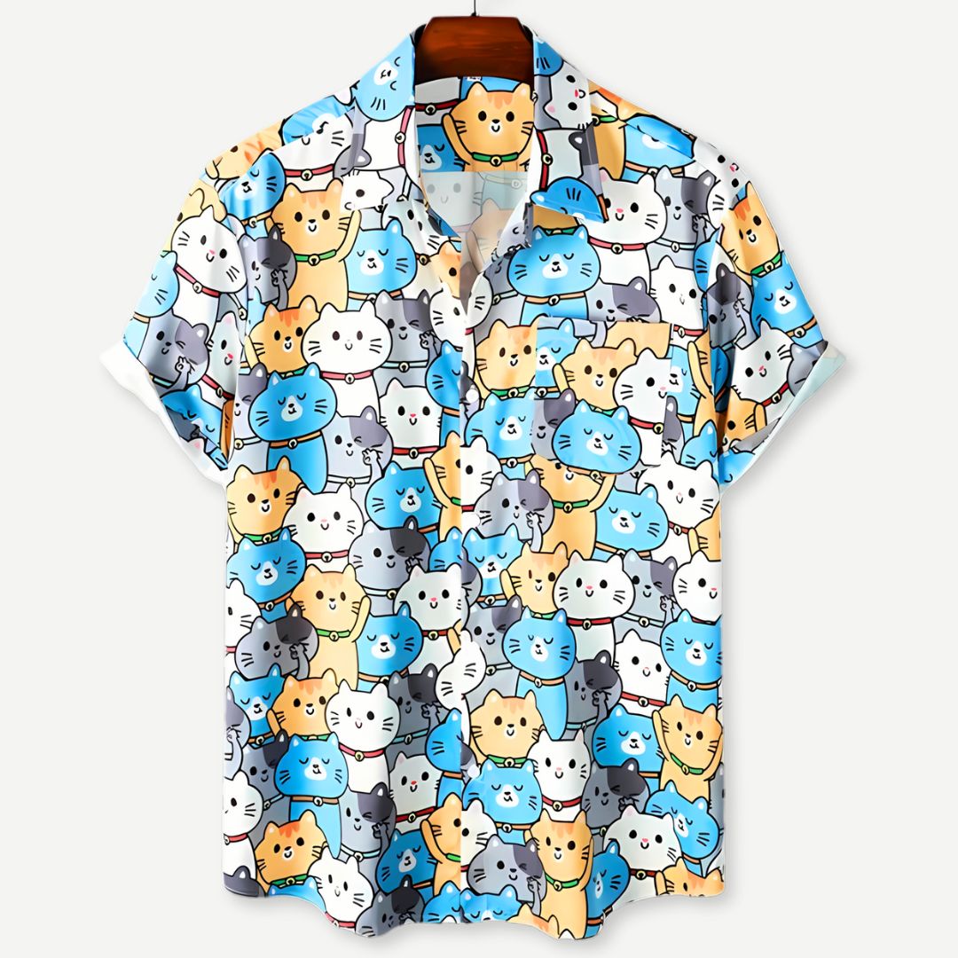 Relaxed "Meow Kingdom" Shirt - Benson & Clark