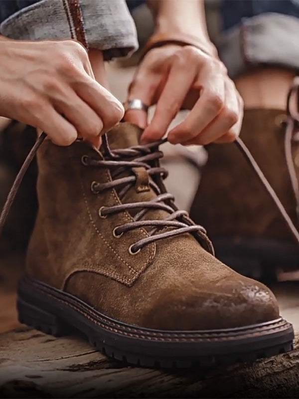 Siena Waxed Suede Boots