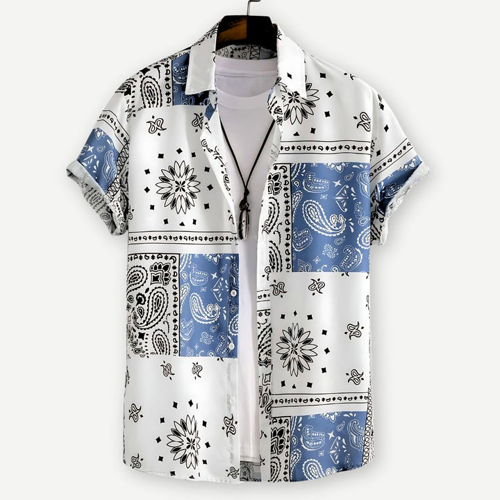 Relaxed Paisley Pattern Shirt - Benson & Clark