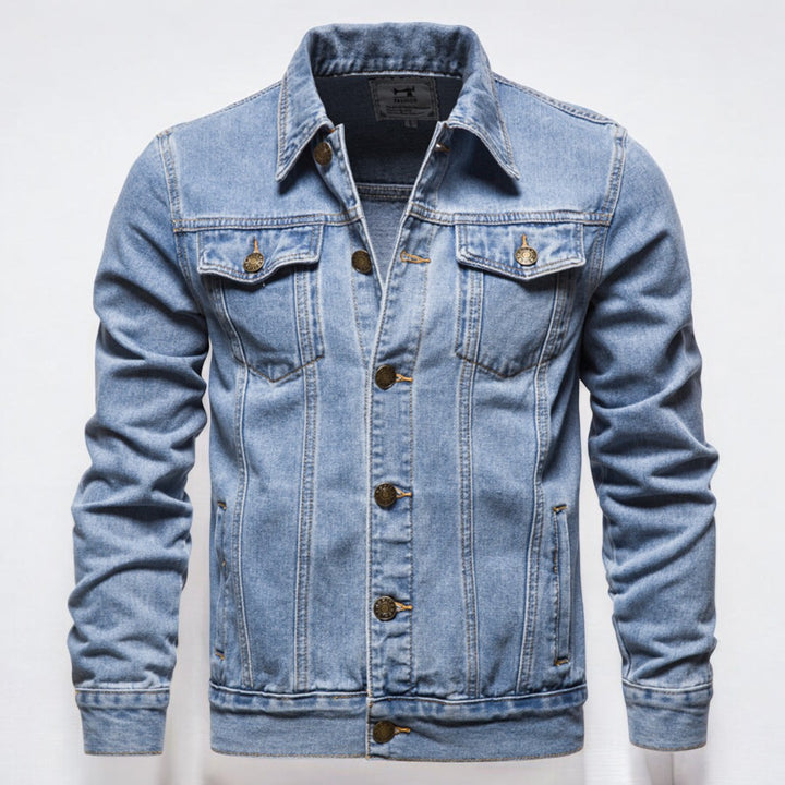 Maverick Washed Denim Jacket - Benson & Clark