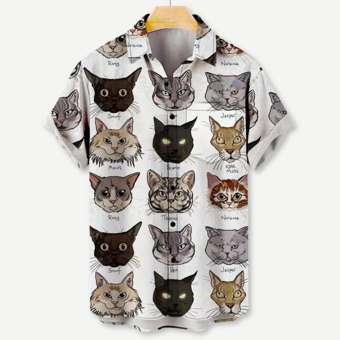 Relaxed "Purrr-sonality" Shirt - Benson & Clark