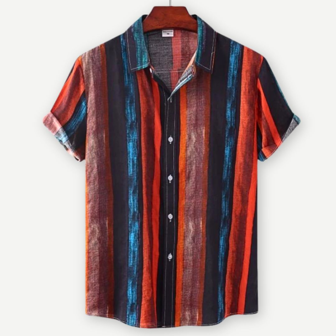 Relaxed Striped Linen Shirt - Benson & Clark