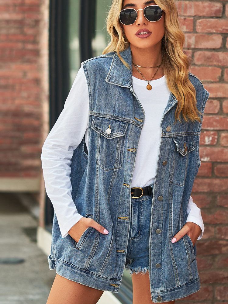 Verona Denim Vest Jacket