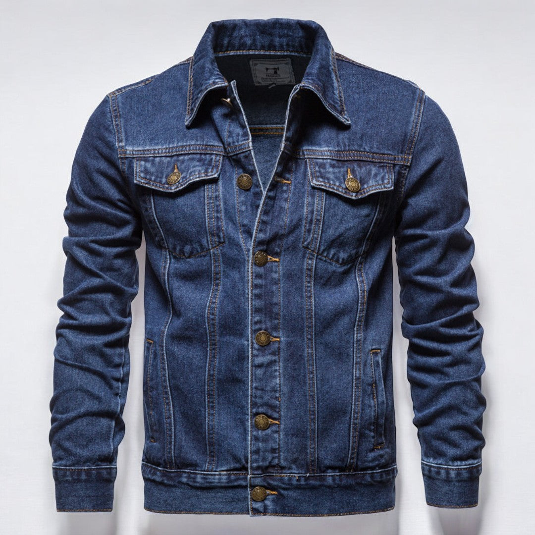 Maverick Washed Denim Jacket - Benson & Clark