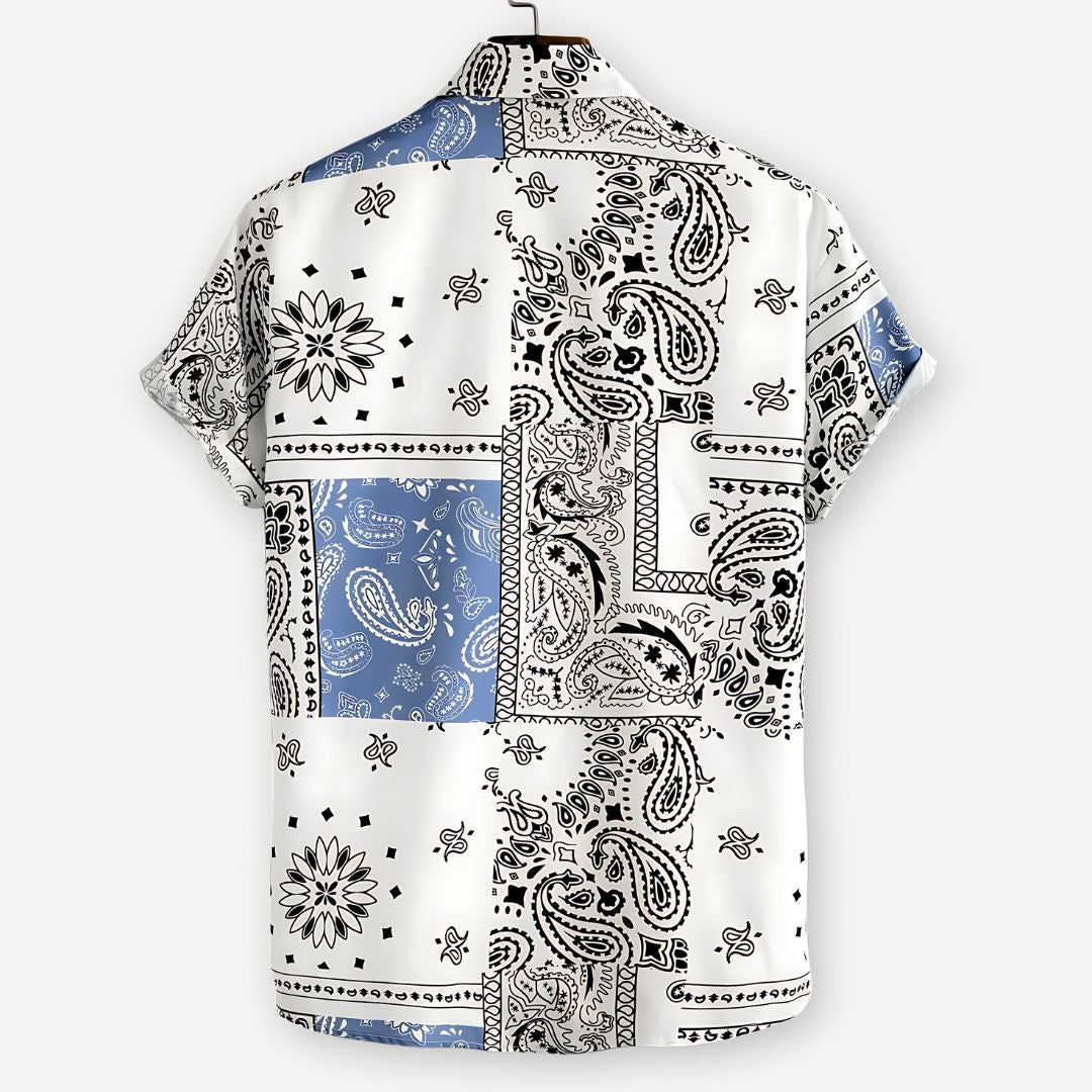 Relaxed Paisley Pattern Shirt - Benson & Clark