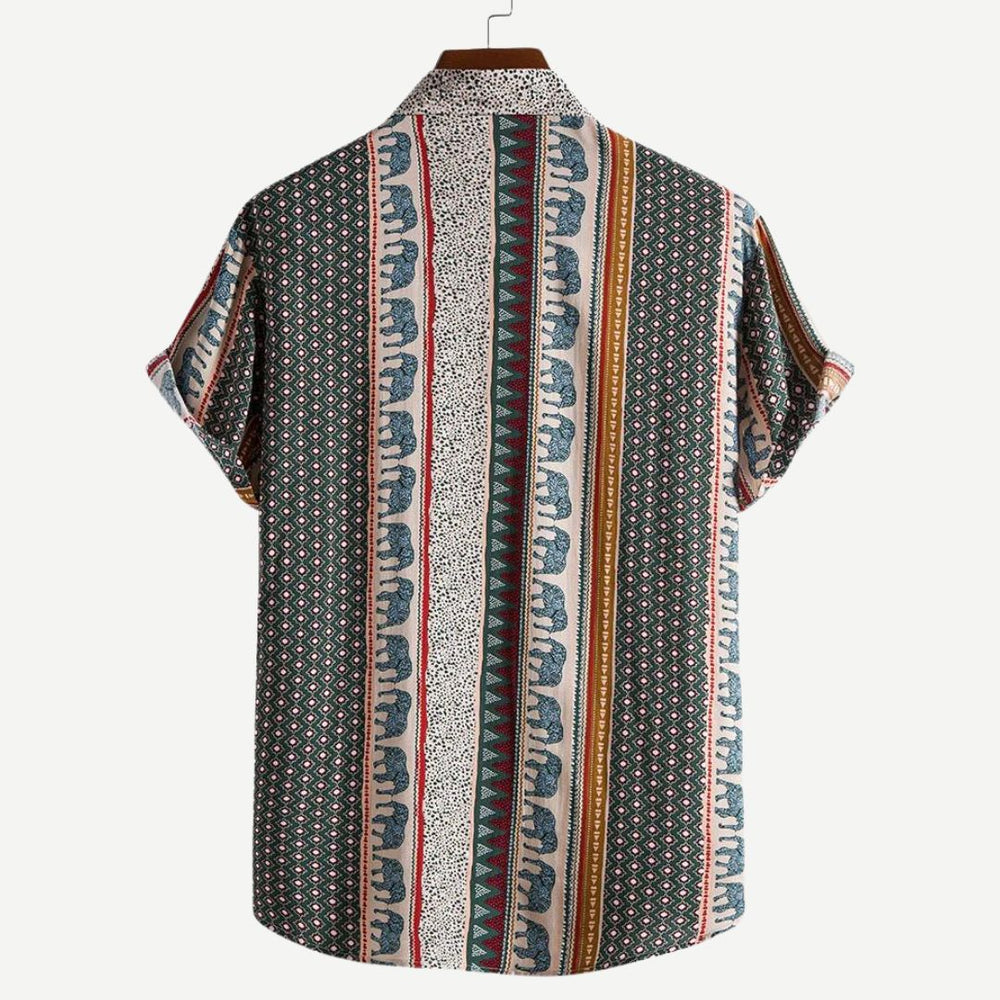 Elephant Geometric Shirt - Benson & Clark