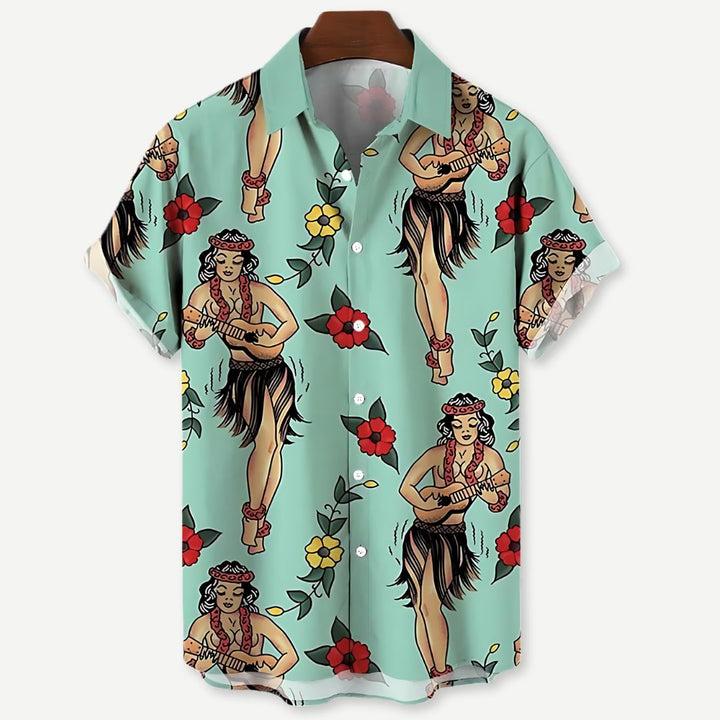 Relaxed "Luau Vibes" Shirt - Benson & Clark