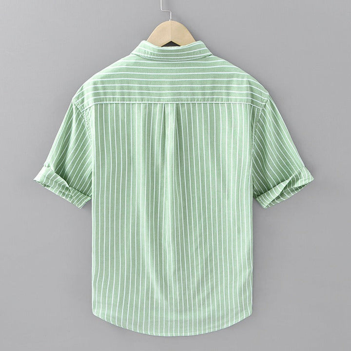 Serino Linen Striped Shirt - Benson & Clark