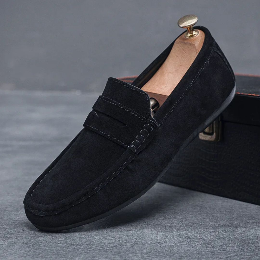 Suede Driving Loafers - Benson & Clark