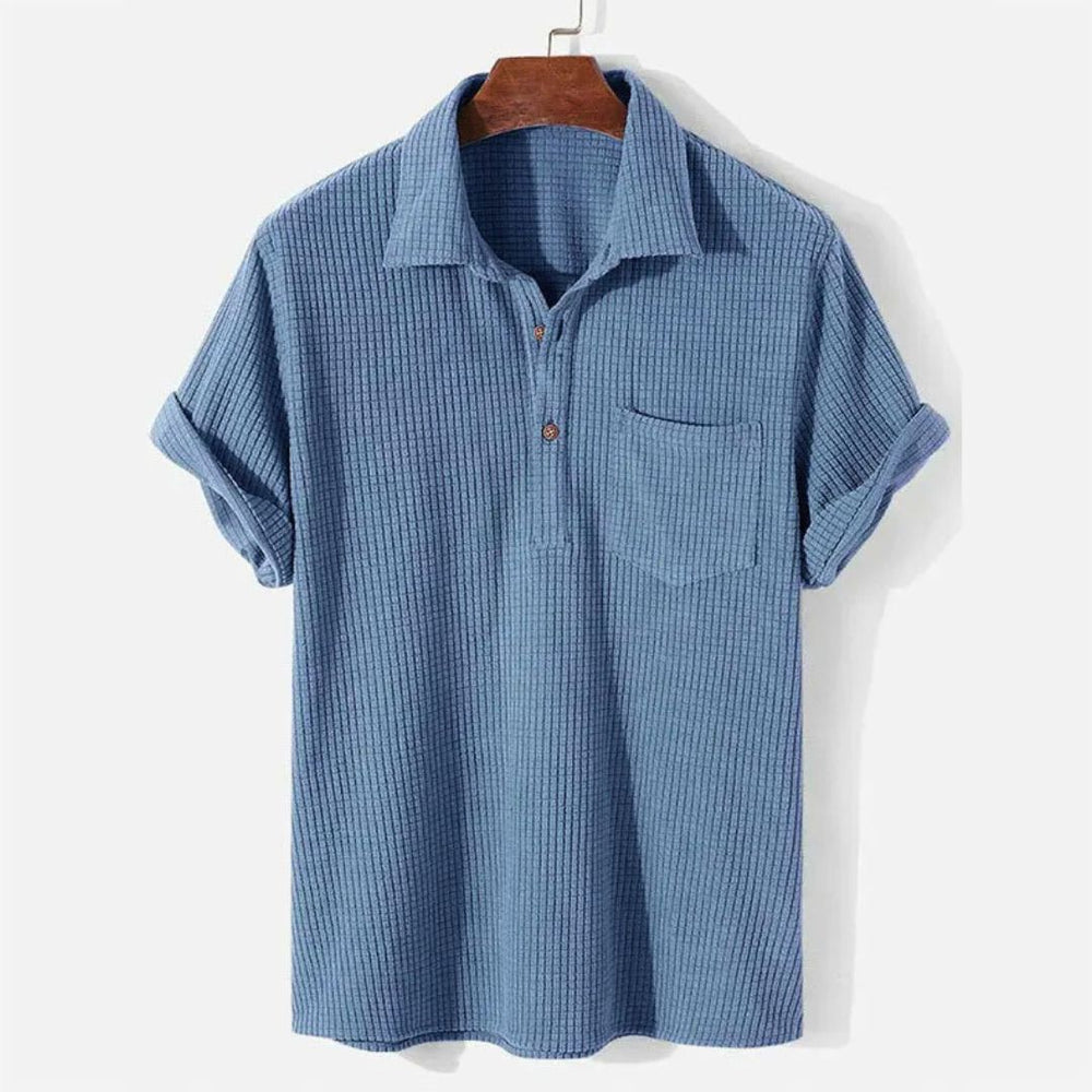 Relaxed Textured Polo - Benson & Clark