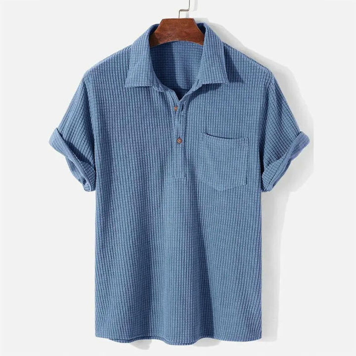 Relaxed Textured Polo - Benson & Clark