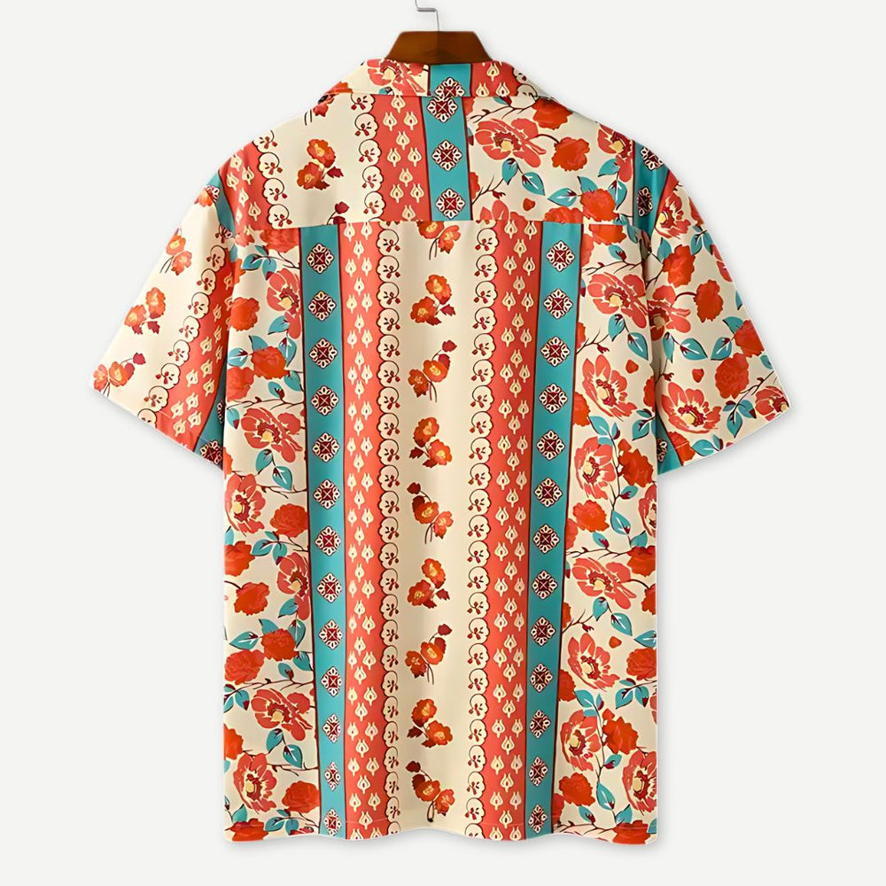 Rose Bloom Summer Collar Shirt - Benson & Clark