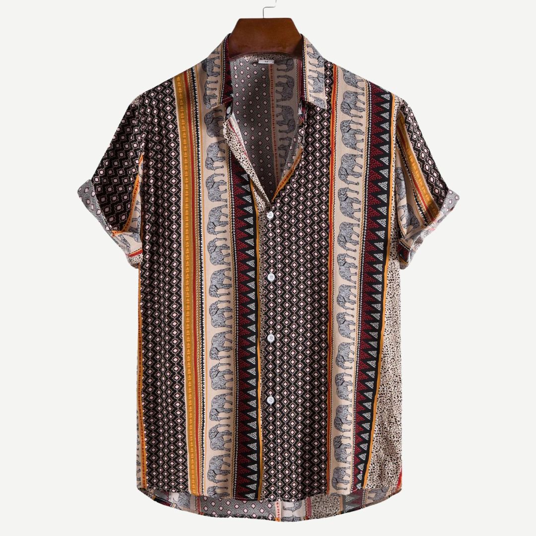 Elephant Geometric Shirt - Benson & Clark