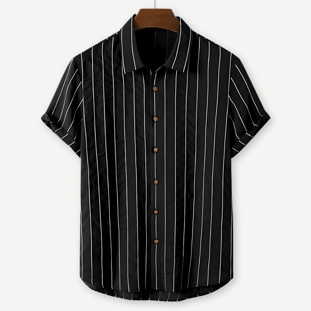 Relaxed Pinstripe Shirt - Benson & Clark