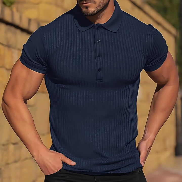 Lux Ribbed Polo - Benson & Clark