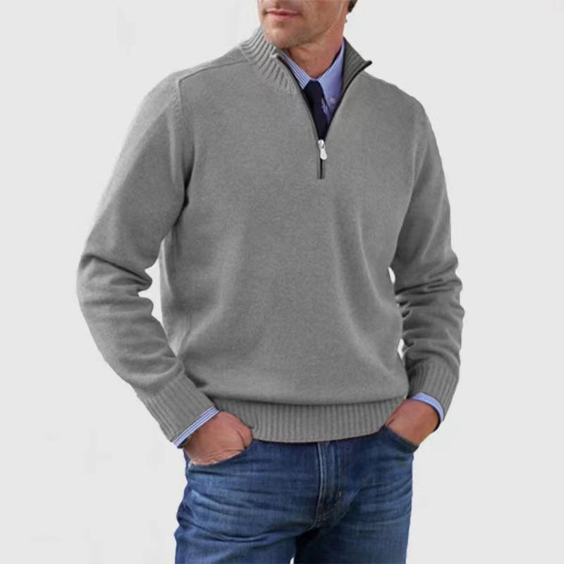 Rowan Men’s Knitted Quarter Zip Pullover