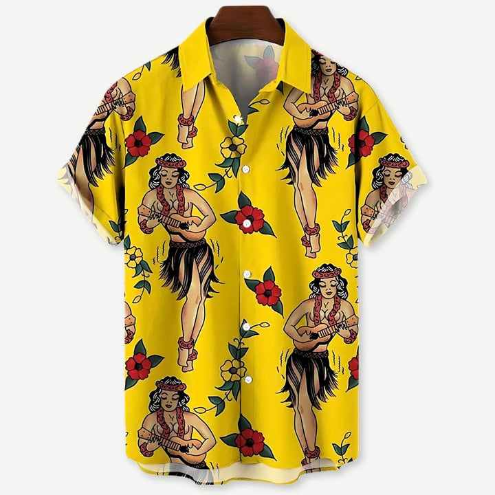 Relaxed "Luau Vibes" Shirt - Benson & Clark