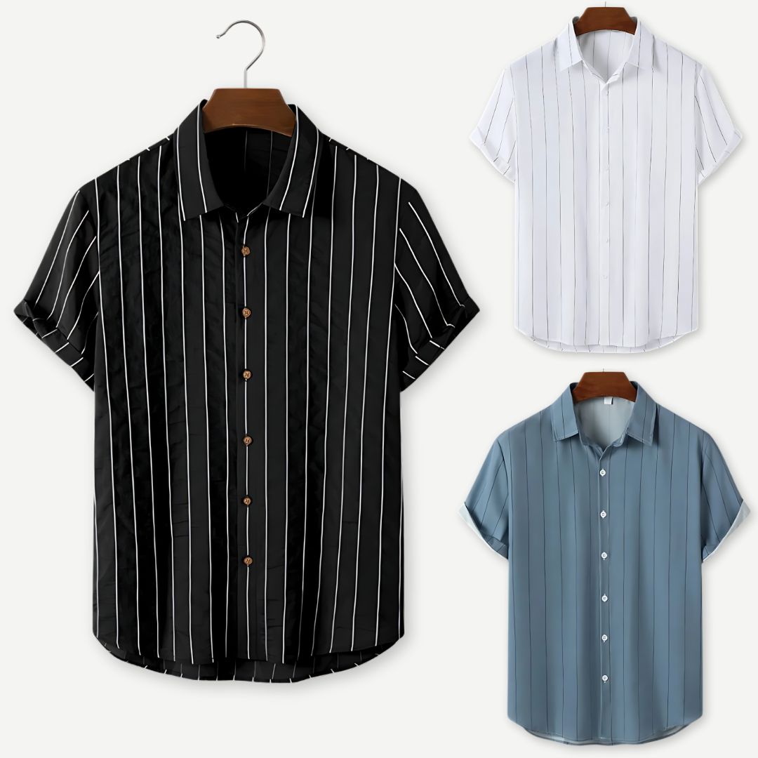 Relaxed Pinstripe Shirt - Benson & Clark