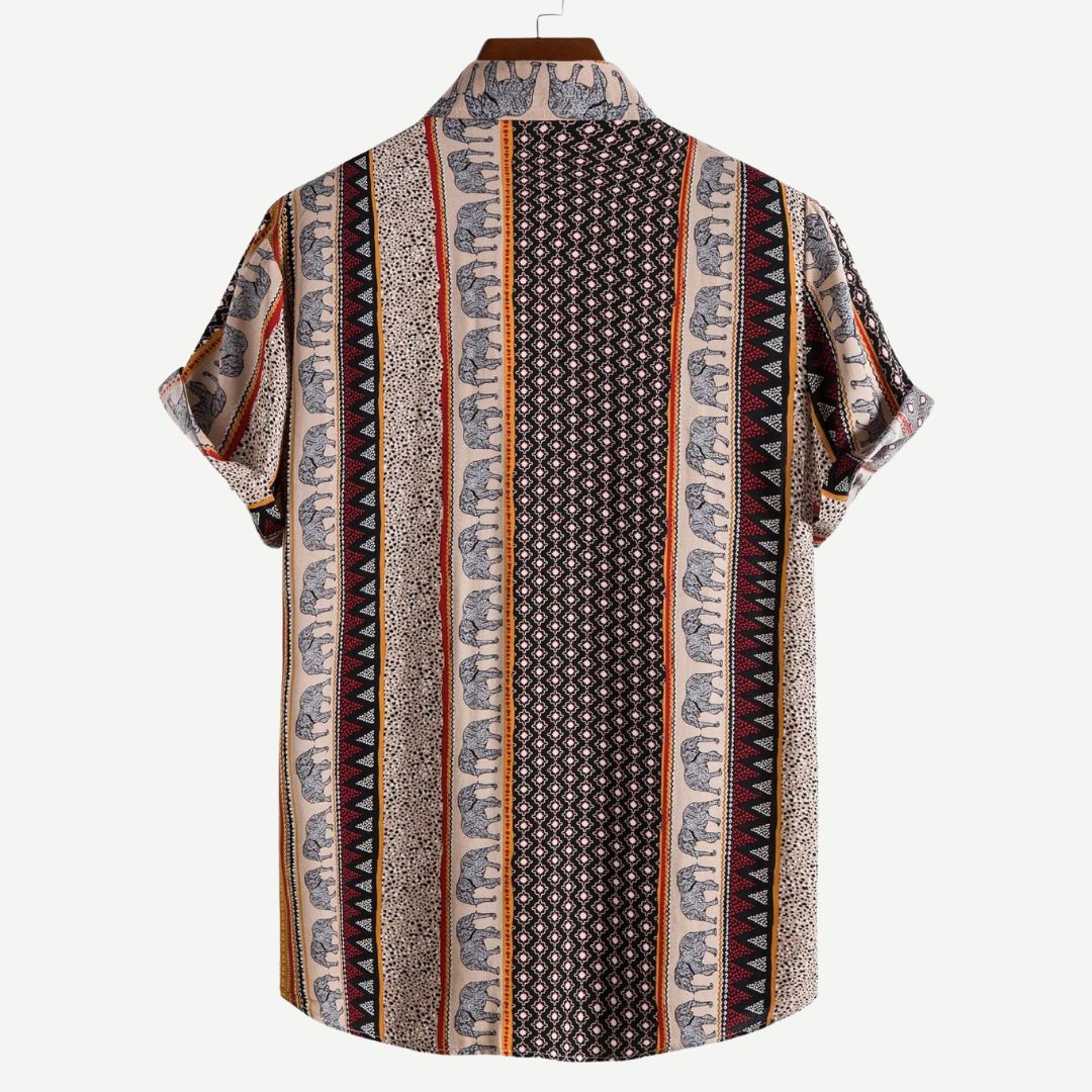 Elephant Geometric Shirt - Benson & Clark