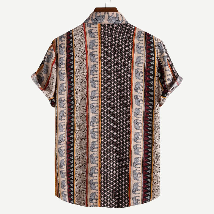 Elephant Geometric Shirt - Benson & Clark