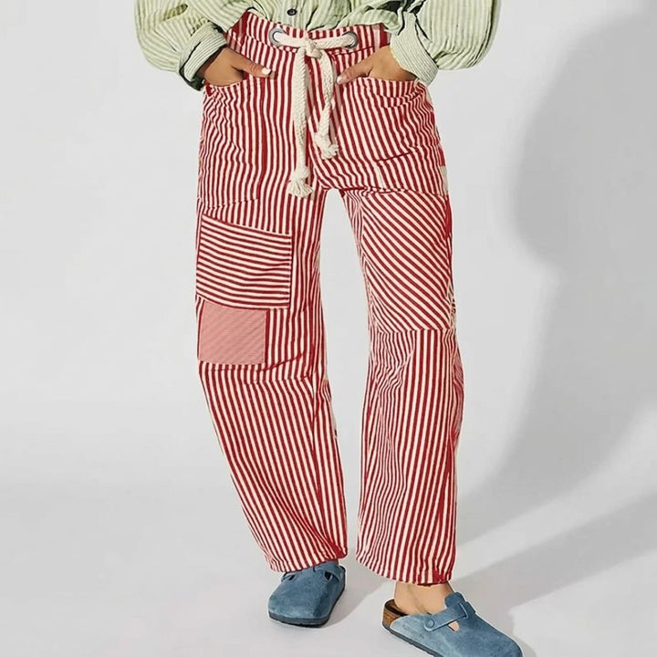 Lunaro Striped Patchwork Pants