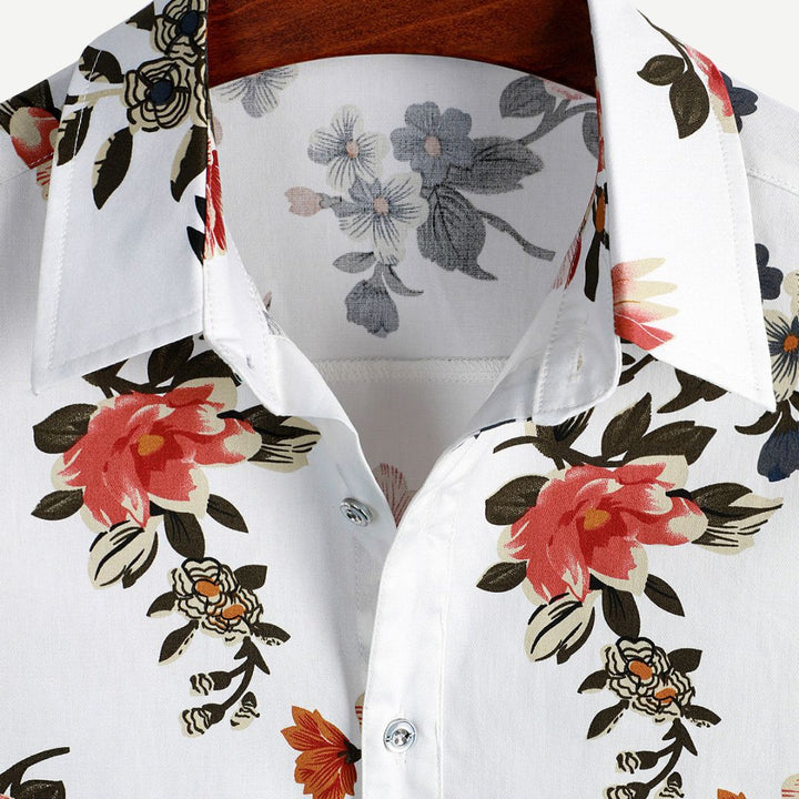 Relaxed Flight of Flowers Shirt - Benson & Clark