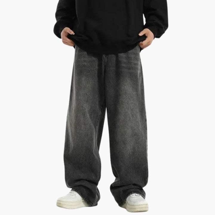 Oversized Noir Street Jeans