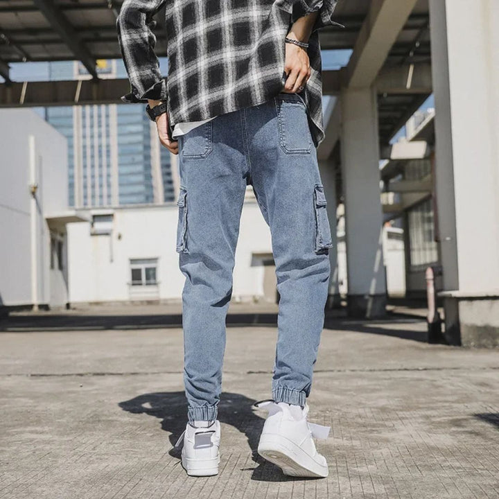 Utility Denim Joggers - Benson & Clark