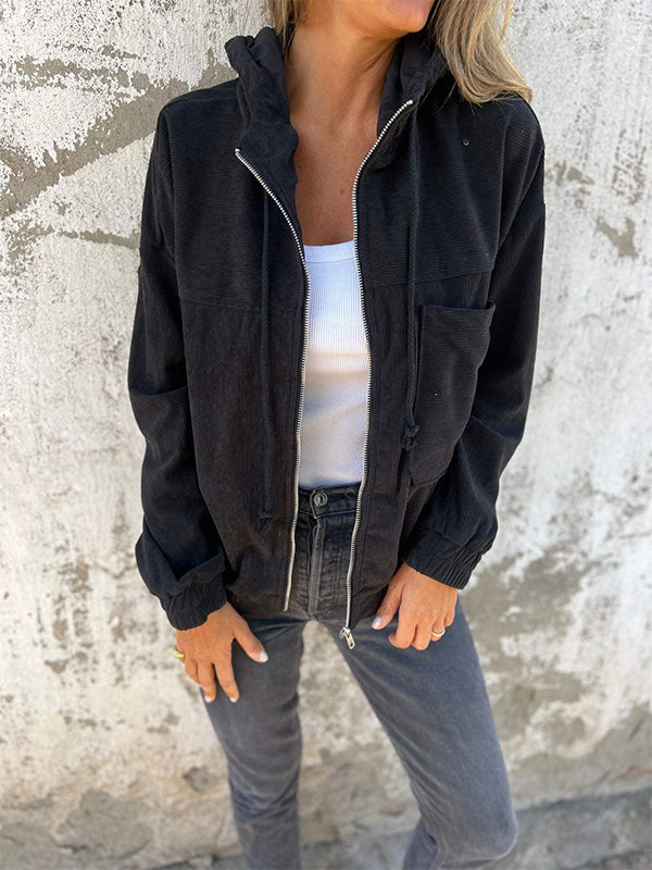 Florence Corduroy Hooded Jacket