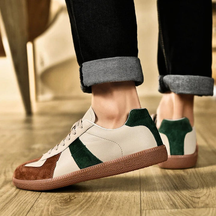 Premium Leather + Suede Sneakers - Benson & Clark