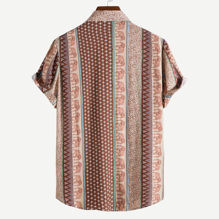 Elephant Geometric Shirt - Benson & Clark