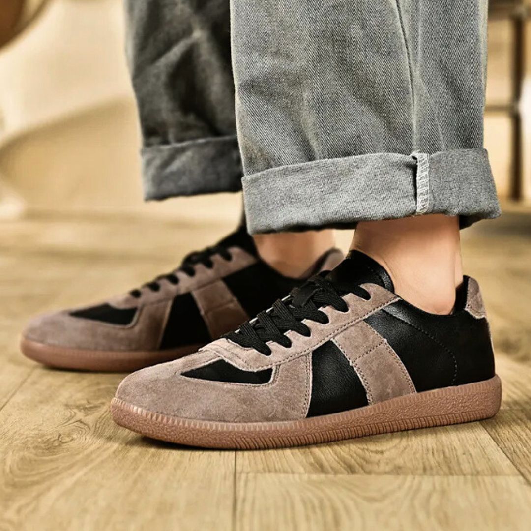 Premium Leather + Suede Sneakers - Benson & Clark