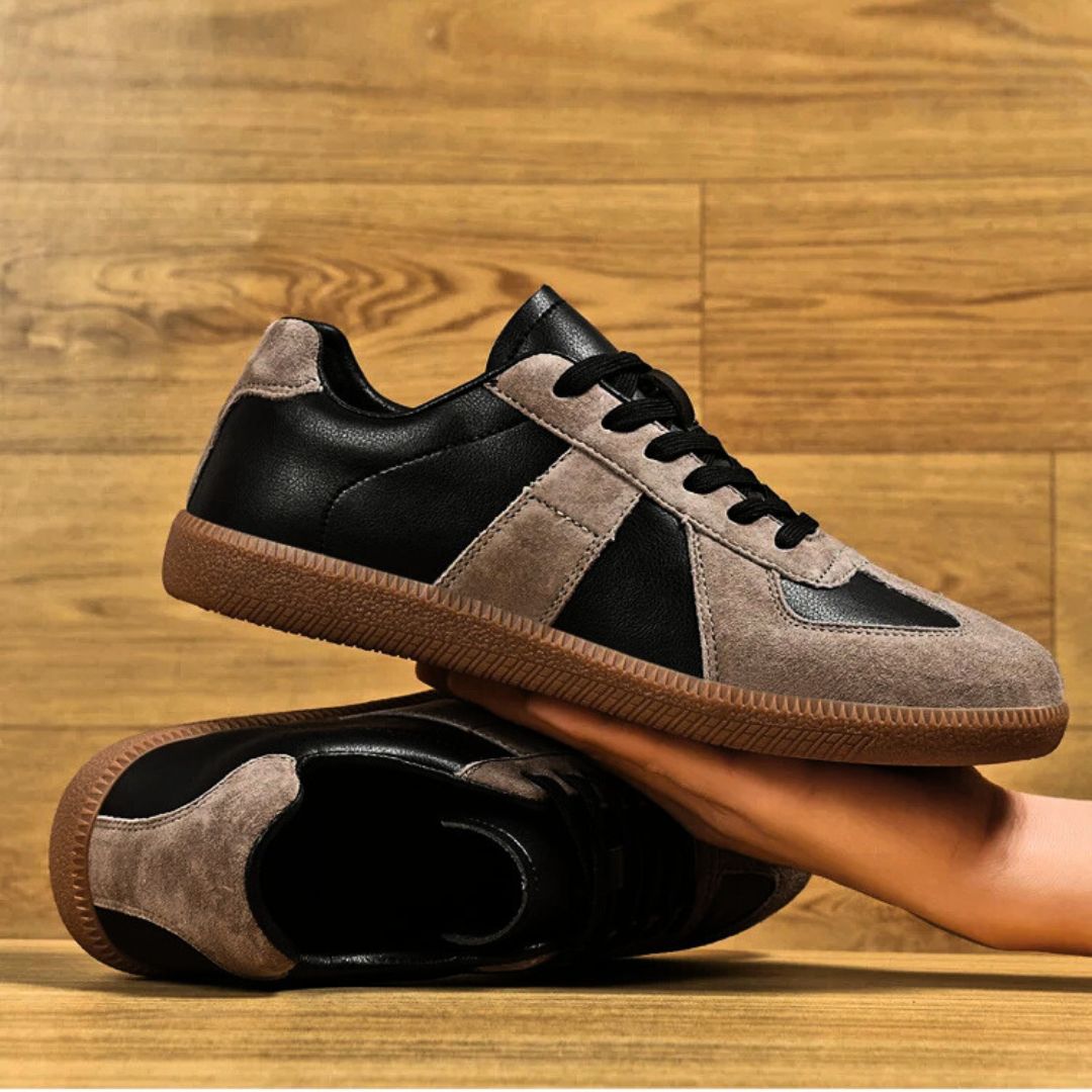 Premium Leather + Suede Sneakers - Benson & Clark