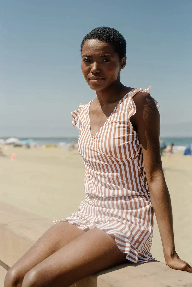 Aurea Women’s Ruffle Detail Romper