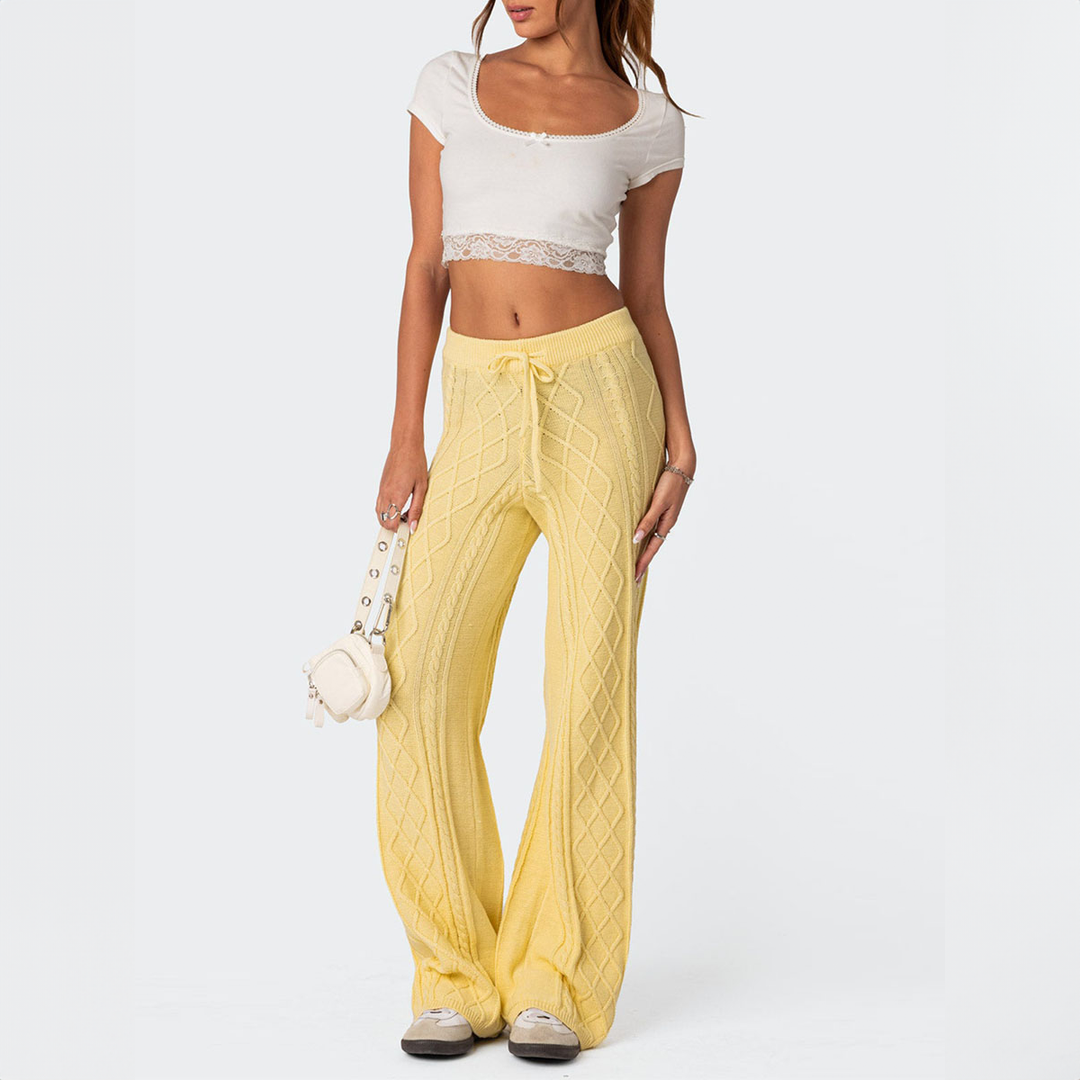 Amara Knit Wide-Leg Pants