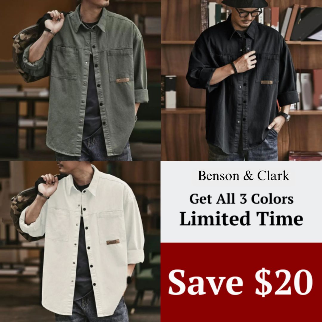 Mason™ Vintage Vibe Button-Up - Benson & Clark